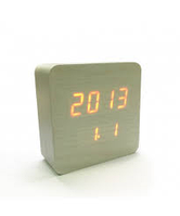 Электронные часы в деревянном корпусе VST-872S красные цифры