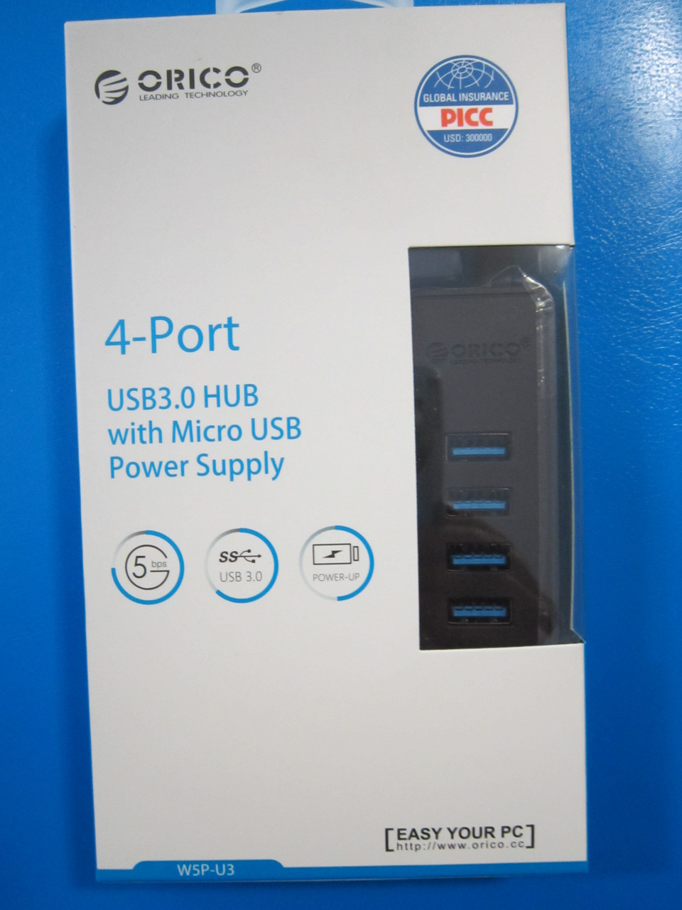USB Hub Orico W5PH4-3S-BK USB 3.0