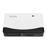 Картридер SSK SCRM057 USB2.0 SD TF / Micro SD CF MS, фото 2