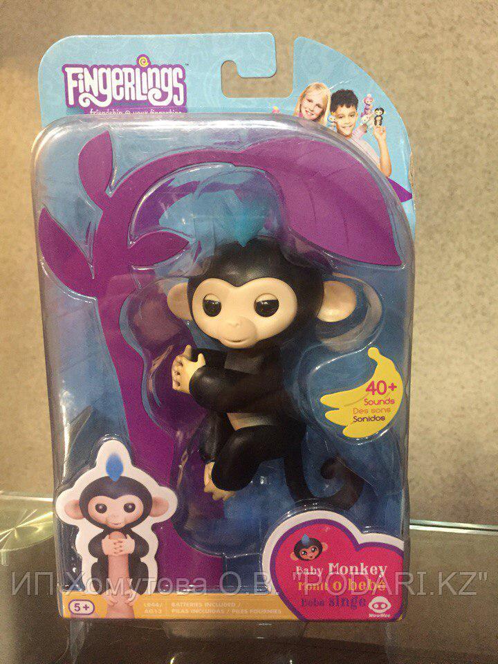 WowWee Fingerlings - Интерактивная ручная обезьянка Finn