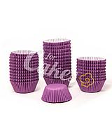 Капсулы бумажные для оформления и выпечки(тарталетки) однотонные Фиолетовые, 1000 шт