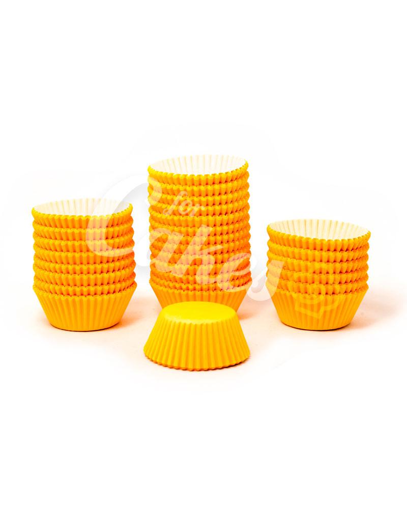 Капсулы бумажные для оформления и выпечки (тарталетки) однотонные Оранжевые, 1000 шт - фото 1 - id-p49751047