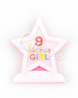 Свечка-цифра «9 Birthday Girl»