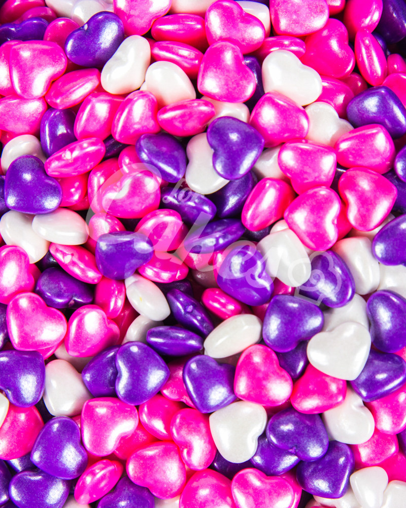 Посыпка кондитерская «Сердечки крупные Фиолетово-Бело-Розовые», 20 грамм