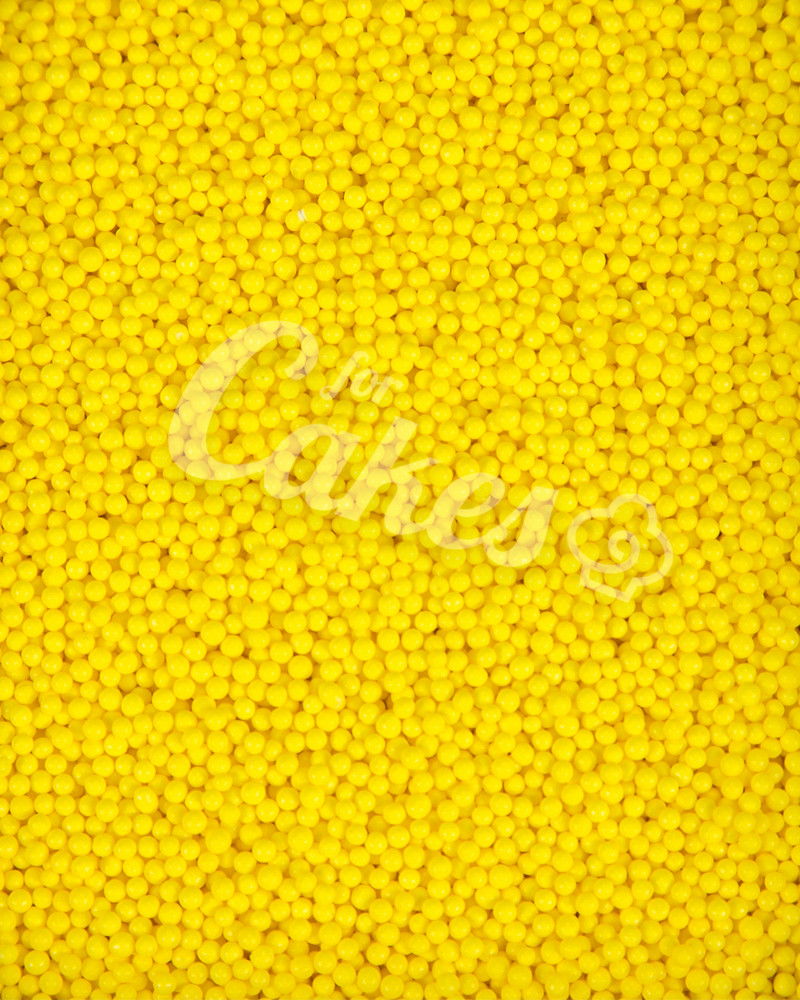 Посыпка кондитерская «Шарики одноцветные Желтые» 20 грамм
