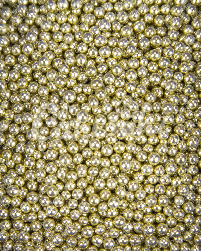 Посыпка кондитерская «Бисер Золото 1 мм», 20 грамм - фото 1 - id-p50035061