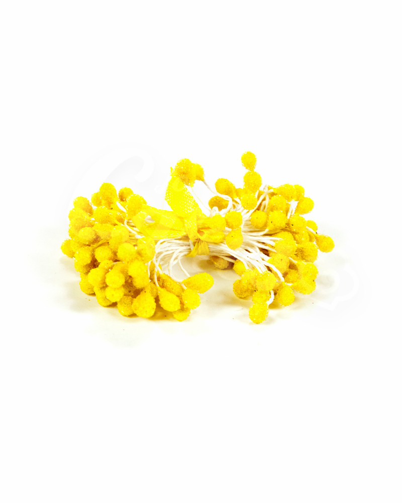Хрустальные тычинки для цветов из мастики «Желтые», Китай - фото 1 - id-p49752051