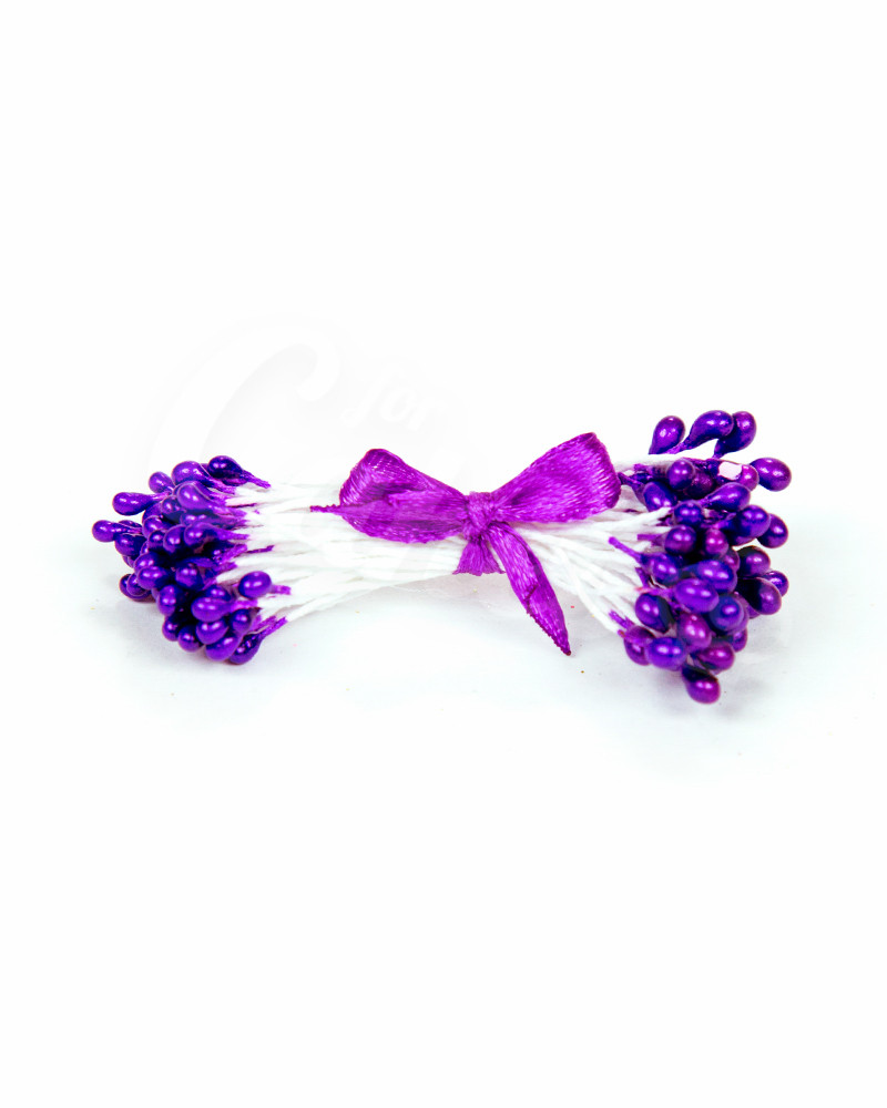Жемчужные тычинки для цветов из мастики «Фиолетовые», Китай - фото 1 - id-p49752075