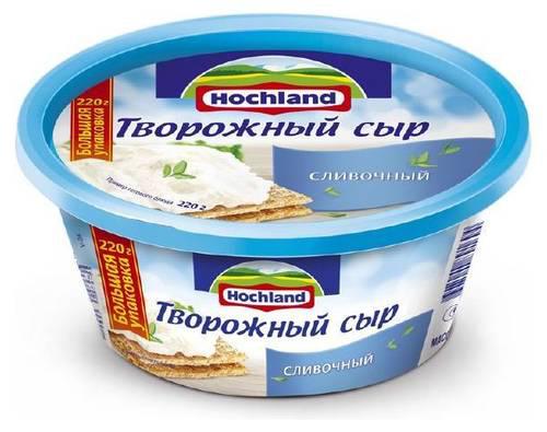 Сыр творожный HOCHLAND «Сливочный», 220 г