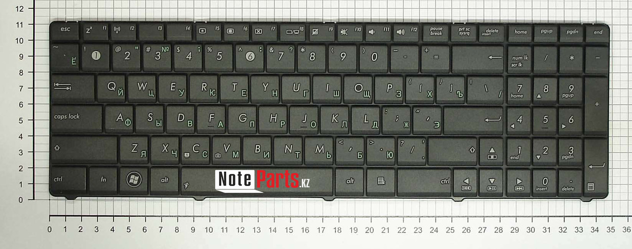 Клавиатура для ноутбука Asus A53, K53B, K73B