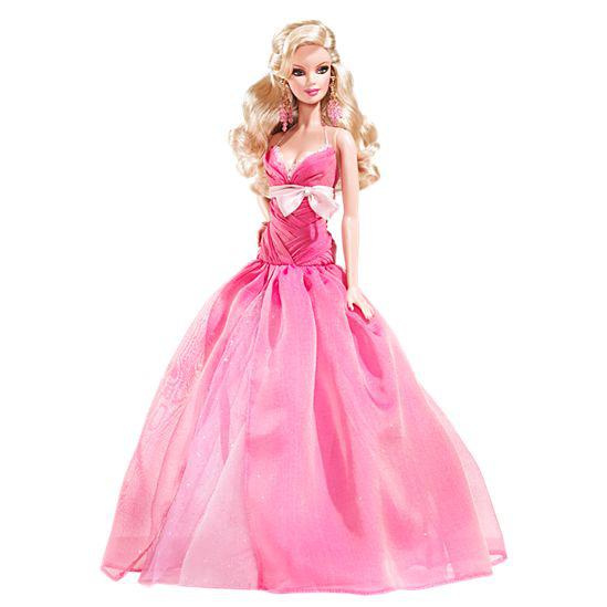 Barbie Коллекционная кукла Барби в розовом платье - Праздничная 2008