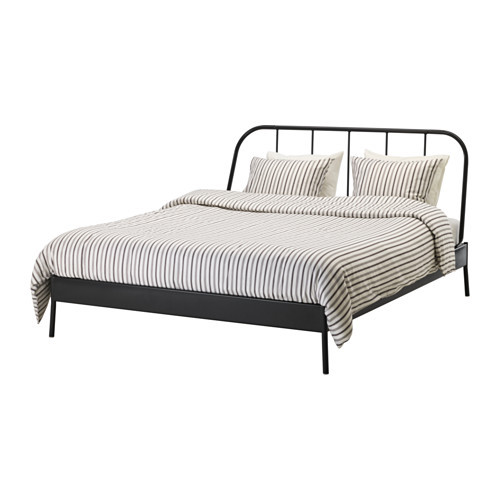 Кровать КОПАРДАЛЬ 140х200 серый ИКЕА, IKEA