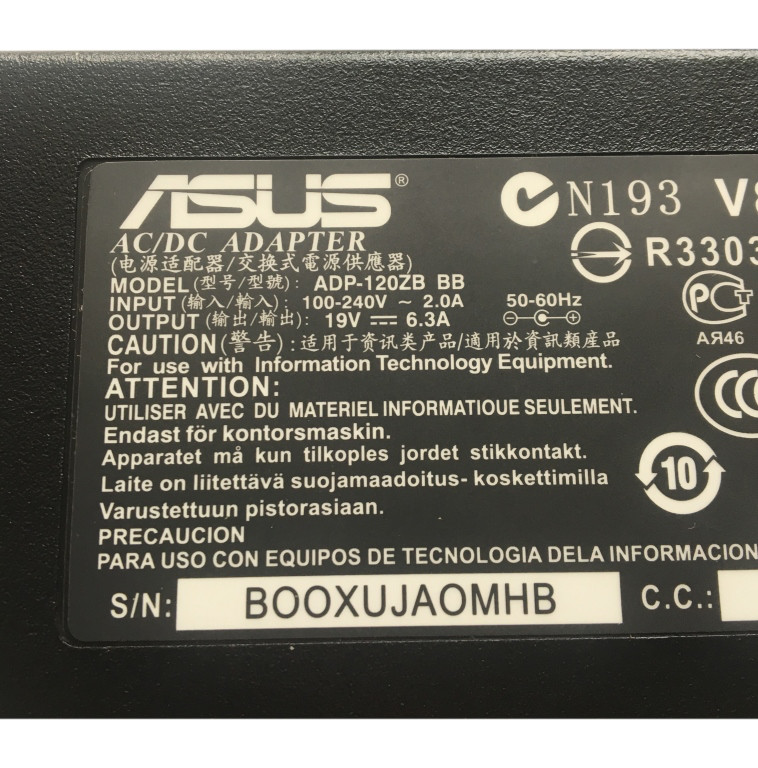 Блок питания для ноутбука Asus, 19V 6.3A, 120W, 5.5x2.5 mm - фото 3 - id-p50052348