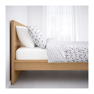 Кровать каркас МАЛЬМ дубовый шпон белёный 160х200 ИКЕА, IKEA , фото 2