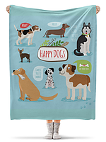 Пледы из флиса с нанесением