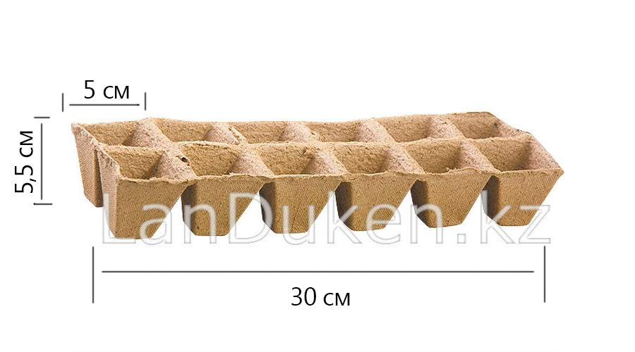 Торфяной блок для рассады 12 ячеек (ячейка 50*50 мм) 64354 (002) - фото 1 - id-p42864419