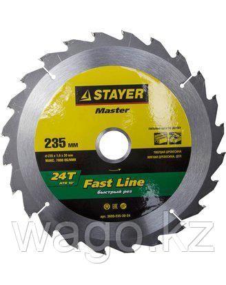 ПИЛЬНЫЙ ДИСК ПО ДЕРЕВУ STAYER 3680-235-30-24, MASTER, FAST-LINE, 235 X 30 ММ, 24Т, фото 2