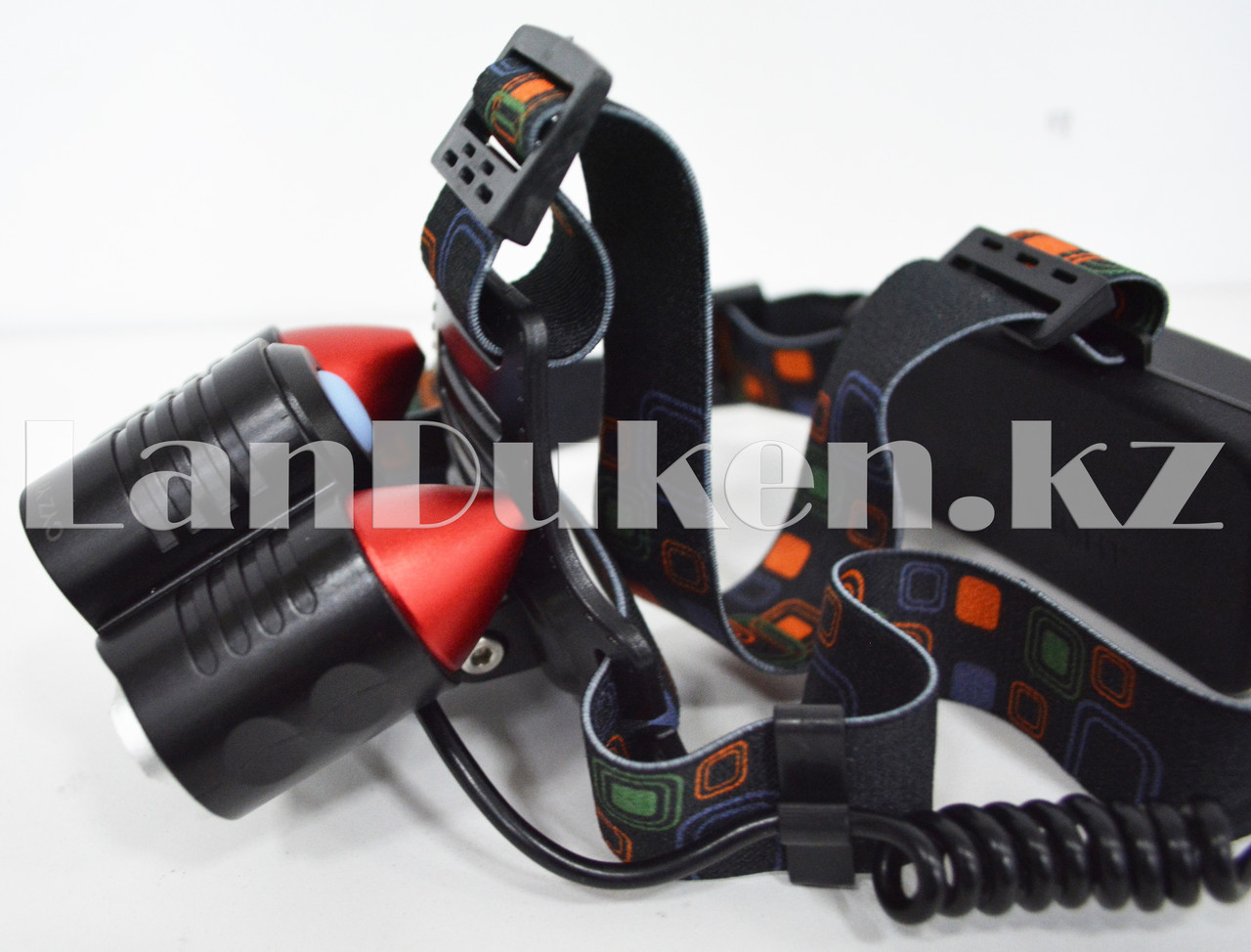 Светодиодный налобный фонарь шахтерский F114 с лазерным указателем 3LED 3 режима - фото 4 - id-p50028689