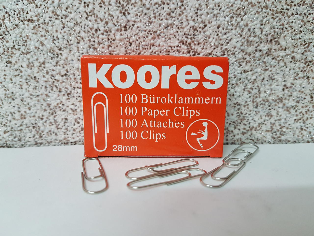 Скрепки Koores 28 мм, 100 шт