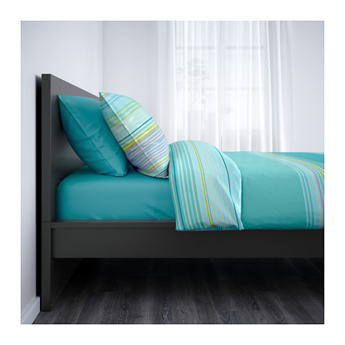 Кровать каркас МАЛЬМ черно-коричневый 160х200 Лурой ИКЕА, IKEA - фото 2 - id-p50079114