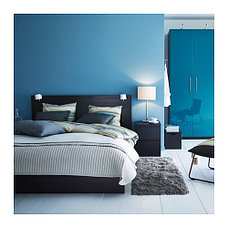 Кровать каркас МАЛЬМ черно-коричневый 180х200 Лурой ИКЕА, IKEA  , фото 3