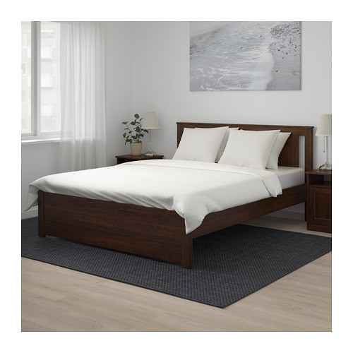 Кровать каркас СОНГЕСАНД коричневый 160х200 Лурой ИКЕА, IKEA - фото 3 - id-p50085139