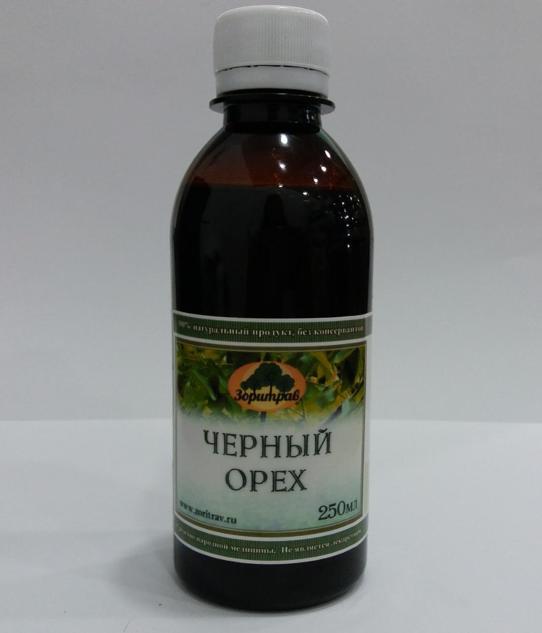 Черный орех, масляный экстракт, 250 мл