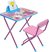 Детский набор мебели Рапунцель (стол+мягкий стул), НИКА