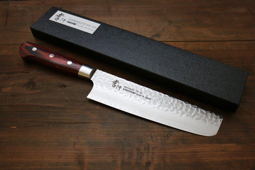 Sakai Takayuki 33 слоя VG10 Овощной нож Накири 160mm - фото 4 - id-p50095786