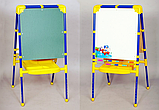 Детская доска-мольберт двухсторонняя для рисования с магнитной азбукой, фото 8