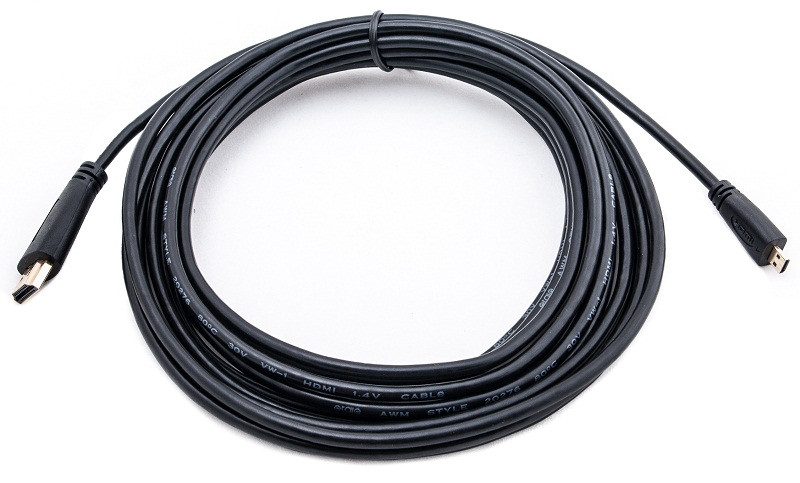 Видео кабель PowerPlant HDMI - micro HDMI, 5м. позолоченные коннекторы, v 1.3