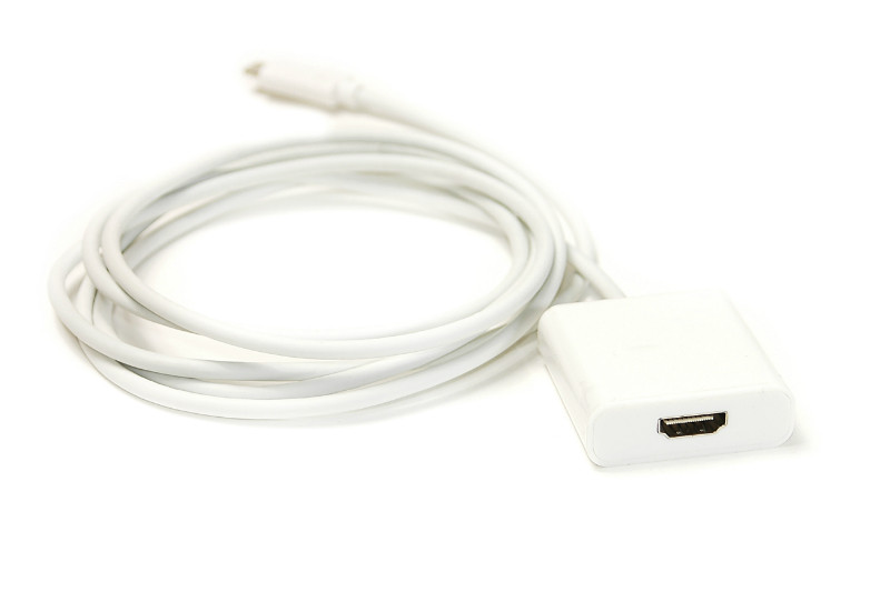 Kабель-переходник PowerPlant USB Type C - HDMI female, 1.8m