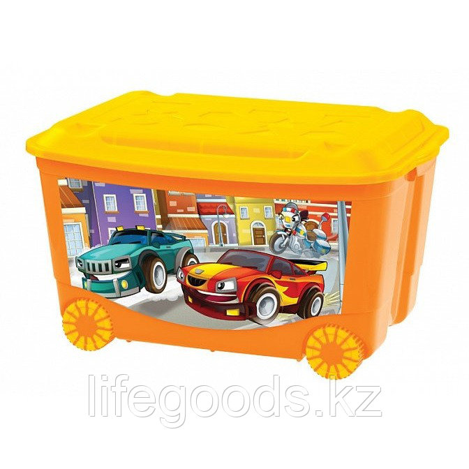 Ящик для игрушек на колесах с аппликацией, Бытпласт 4313809 - фото 5 - id-p50113771