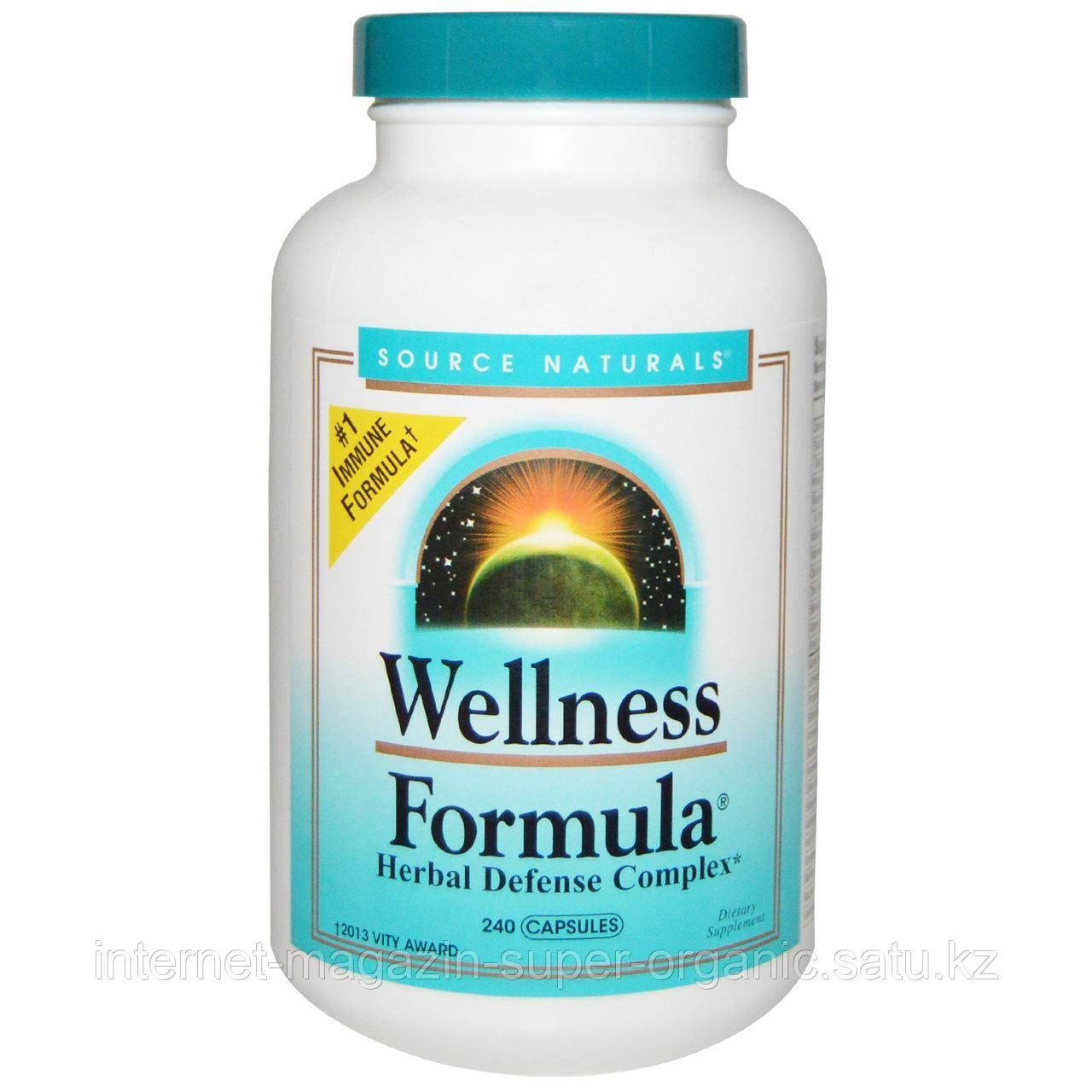 Защитный комплекс трав, 240 капсул, Wellness Formula, Source Naturals