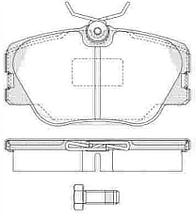 Тормозные колодки YOTO G-001(MD 8052)(REMSA 189.00)