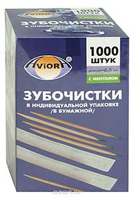 Зубочистки в индивидуальной упаковке.(с ментолом) 1000шт