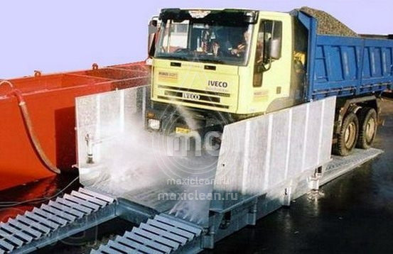Автоматическая мойка колес и днища грузового автотранспорта. АМКД-4