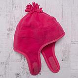 Комплект зимний для девочки (шапка и шарф-снуд), размер 54, цвет розовый W47102, фото 2