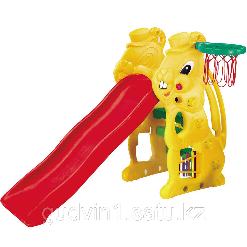 CHING CHING Горка с баскет кольцом ЗАЯЦ 160х88х111h 07-SL