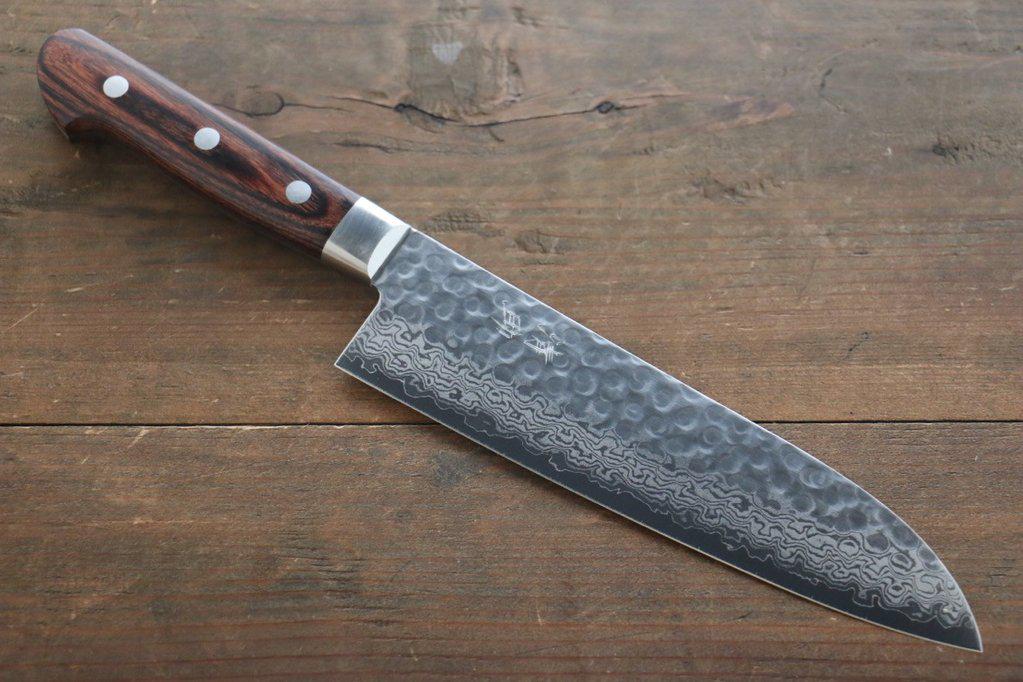 Seisuke VG10 17 слоя Damascus Шеф нож Santoku 180mm - фото 1 - id-p50149407