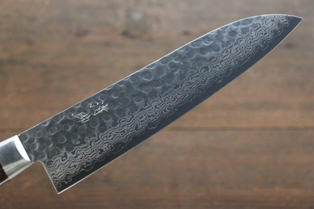 Seisuke VG10 17 слоя Damascus Шеф нож Santoku 180mm - фото 5 - id-p50149407