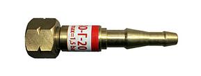 КО-Г-20 кескішіндегі кері клапан Жанғыш газ вх./вх. М16х1,5LH/6,3/9,0 мм KRASS