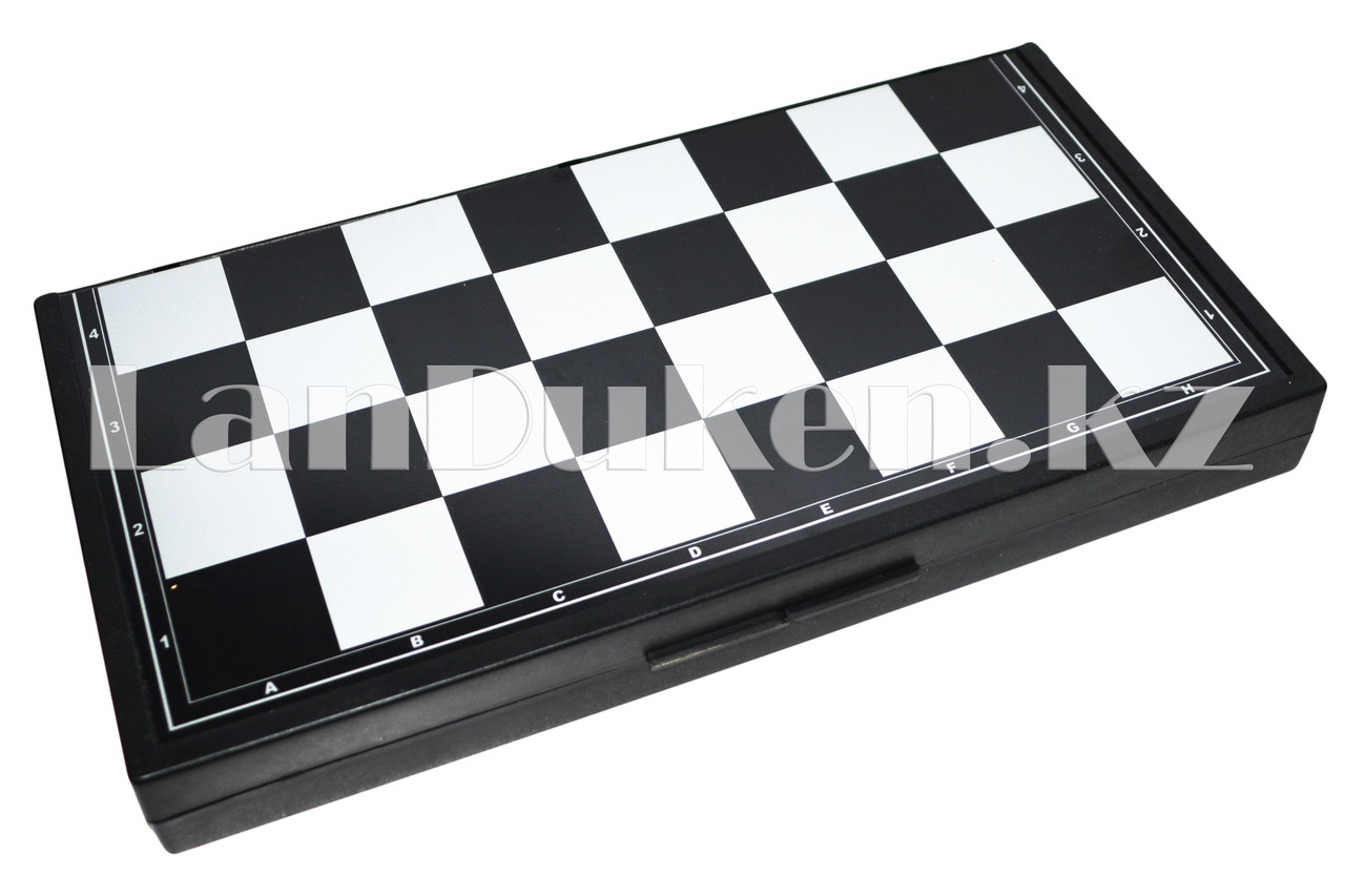 Мини Шахматы, шашки и нарды пластиковые 3 в 1 большие - фото 4 - id-p50093712