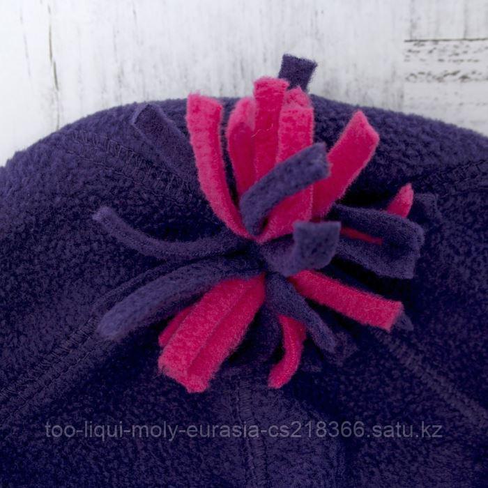 Комплект зимний для девочки (шапка и шарф-снуд), размер 48, цвет фиолетовый W47103 _М - фото 5 - id-p50156461