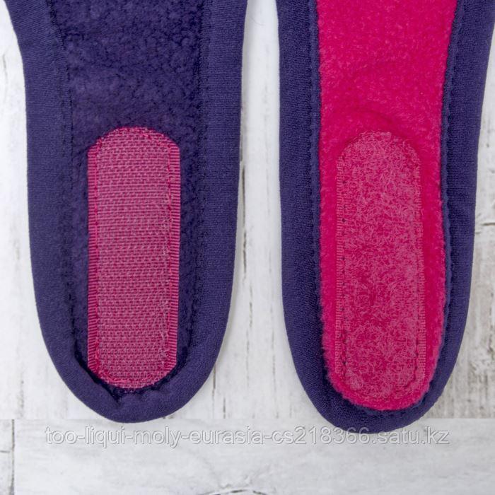 Комплект зимний для девочки (шапка и шарф-снуд), размер 48, цвет фиолетовый W47103 _М - фото 7 - id-p50156461