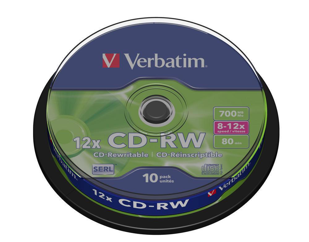 Диски CD-RW Verbatim - фото 1 - id-p50156954