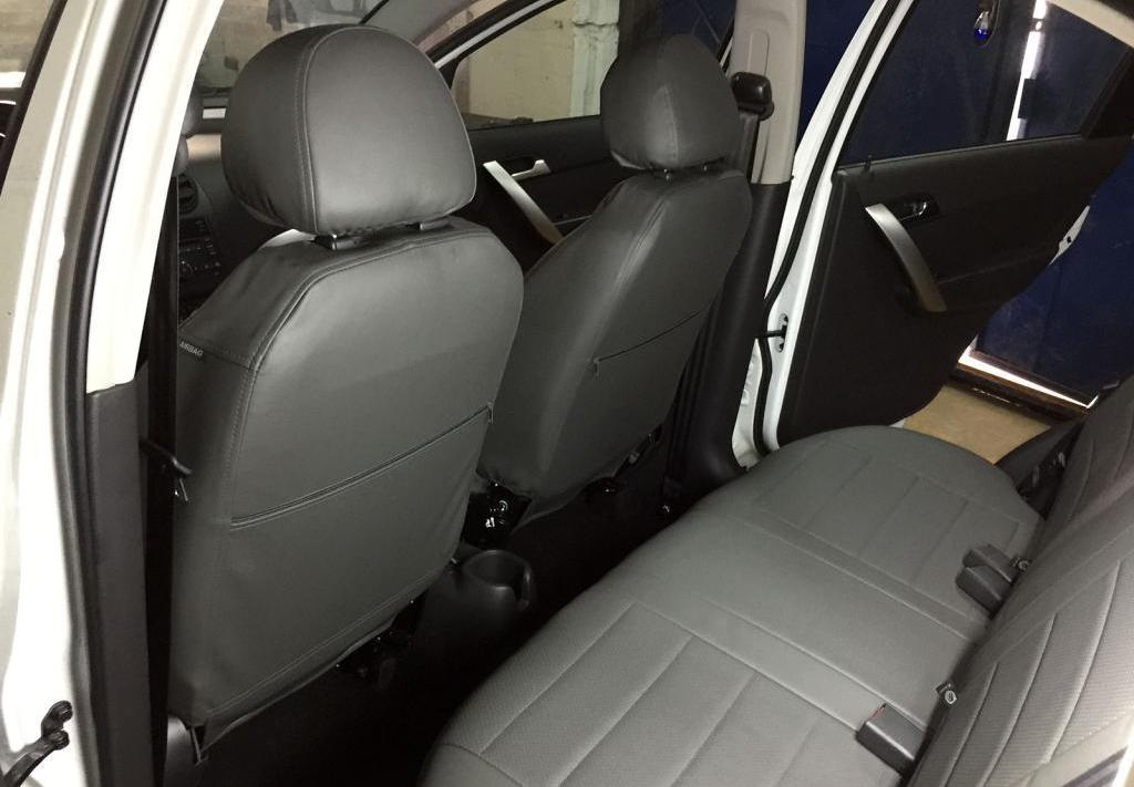 Чехлы для сиденья из экокожи Ромб для Chevrolet Nexia 2015-н.в. - фото 6 - id-p50157462