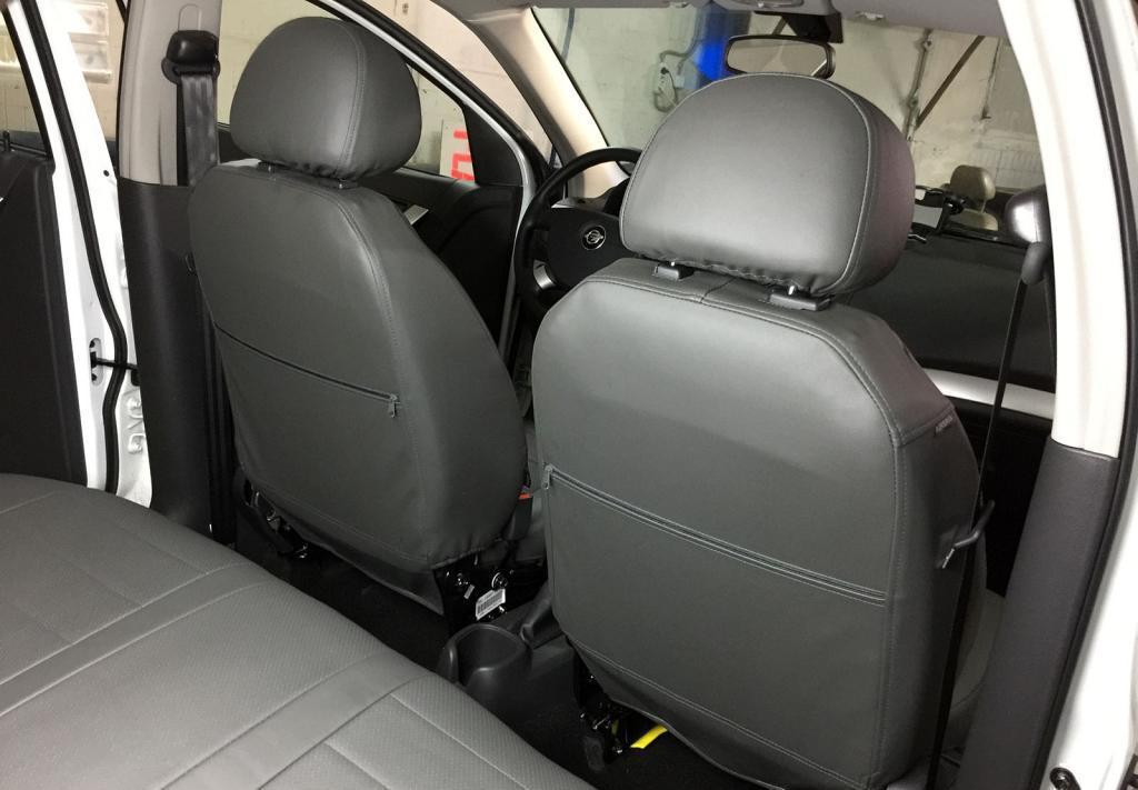 Чехлы для сиденья из экокожи Ромб для Chevrolet Nexia 2015-н.в. - фото 7 - id-p50157462