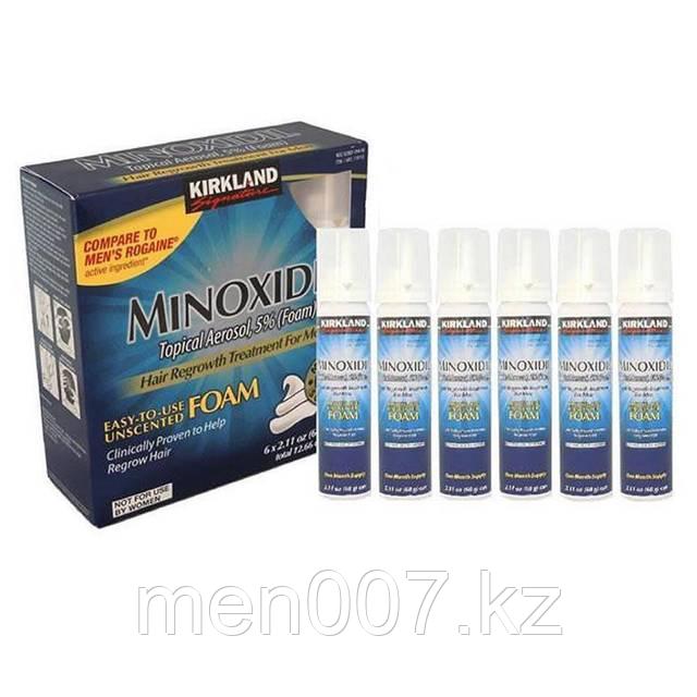 Minoxidil Kirkland Пена 5% (Миноксидил пена), Упаковка из 6 штук - фото 1 - id-p50158165