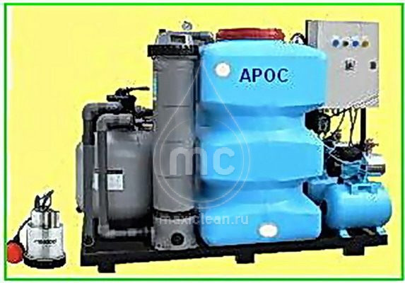 Система очистки воды для автомоек АРОС-1.3 ДКХ (для сильнозагрязненных вод с дозатором хим. реагента)